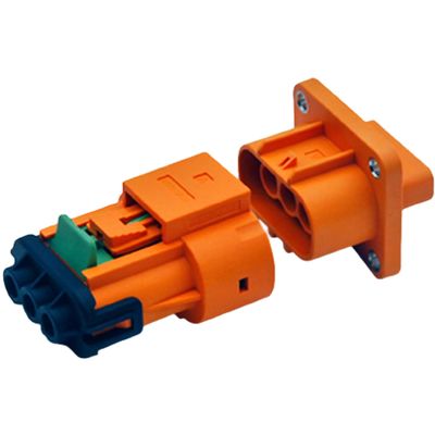 Kualitas  3mm Waterproof Wire Harness Connector Plastic Three Core Cable Connector 1000V DC pabrik