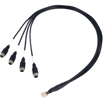 Kualitas  ODM / OEM Low Loss Industrial Wire Harness Four In One For Semiconductor Device pabrik