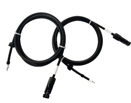 12AWG συνδετήρας 2200mm λουριών MC4 καλωδίων PV αδιάβροχο λουρί καλωδίωσης UL
