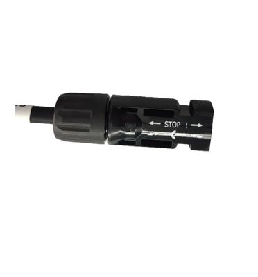 12AWG συνδετήρας 2200mm λουριών MC4 καλωδίων PV αδιάβροχο λουρί καλωδίωσης UL