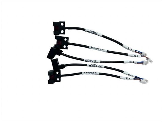 Waterproof Black Poke Card Photoelectric Switch Electronic Wiring Harness Halogen Free Flame Retardant