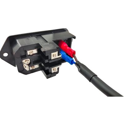 RoHS Compliant Three-In-One Power Socket Power Supply Harness RVVP Cable 220V 350mm