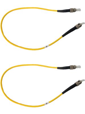 Yellow Industrial Wire Harness 300mm 0.9mm OD Multimode Fiber Cable Wire