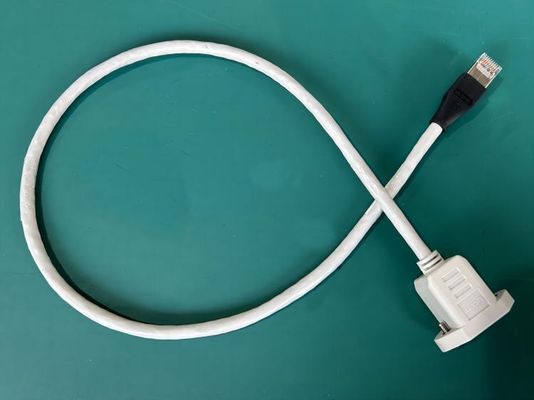 Kabel sieciowy Ca C6 Rj45 600mm Przemysłowy przewody prądowe dla paneli wózków / komputerów przemysłowych