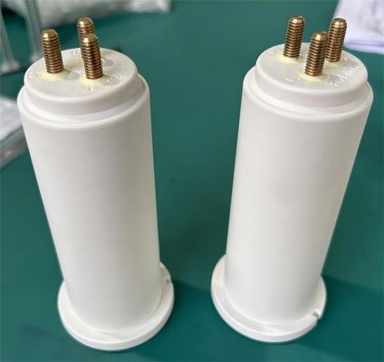 Medical X-Ray Equipment White High Voltage Wire Socket PBT + 3 Studs 75KV