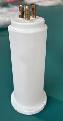 Medical X-Ray Equipment White High Voltage Wire Socket PBT + 3 Studs 75KV