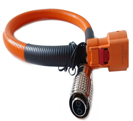 High Frequency Transmission Orange 500mm 2 core Electric Vehicle Wiring Harness 300V
