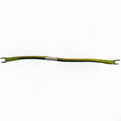 Ground cable RV6mm² both ends LY0020-2019 yellow green 180mm automotive wiring harness