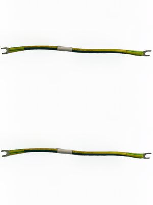 Ground cable RV6mm² both ends LY0020-2019 yellow green 180mm automotive wiring harness