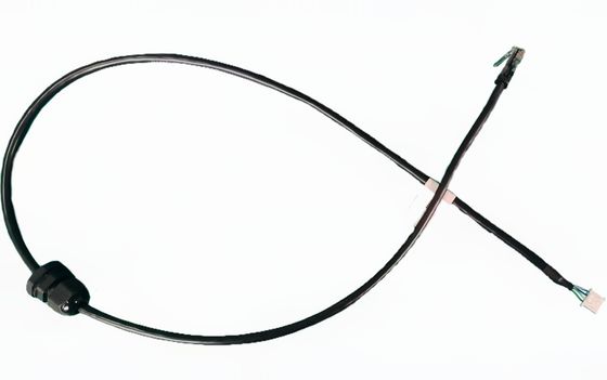4P*24AWG OD: επικεφαλής M16 5.5mm ² 8P8C κρυστάλλου ενιαίο τρυπών αδιάβροχο λουρί καλωδίωσης συνδετήρων μαύρο 830mm αυτοκίνητο