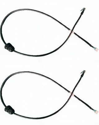 4P*24AWG OD: επικεφαλής M16 5.5mm ² 8P8C κρυστάλλου ενιαίο τρυπών αδιάβροχο λουρί καλωδίωσης συνδετήρων μαύρο 830mm αυτοκίνητο