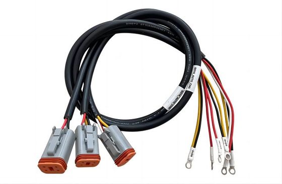 PA Nylon Bellows Automotive Wiring Harness 150℃ Black High Temperature Resistant