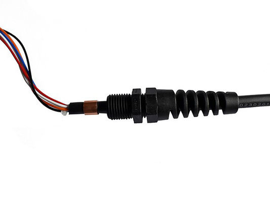 Waterproof TPU Frosted Spring Cabinet Handle Control Harness 300V Black 500mm