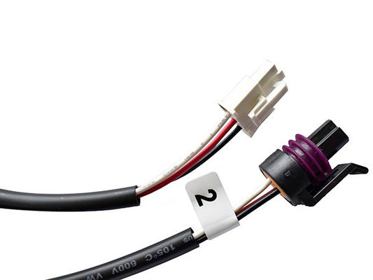 High Elastic Industrial Pressure Sensor Wiring Harness 500V IP67 Black 500mm