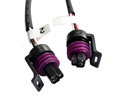 High Elastic Industrial Pressure Sensor Wiring Harness 500V IP67 Black 500mm