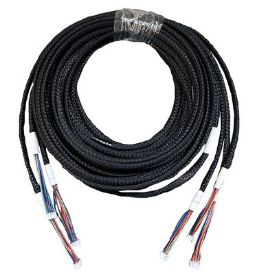 Braided Shield Industrial Wiring Harness One Tow Five Button Interface