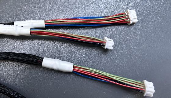 Braided Shield Industrial Wiring Harness One Tow Five Button Interface
