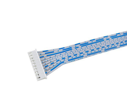 IP67 300V Corrects Deviation From Controller Harness UL2468 26# White Printed Blue Bar
