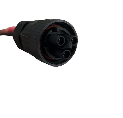 Waterproof 2 Round Pin Power Plug Power Supply Harness AC Red Black Silicone Power Line
