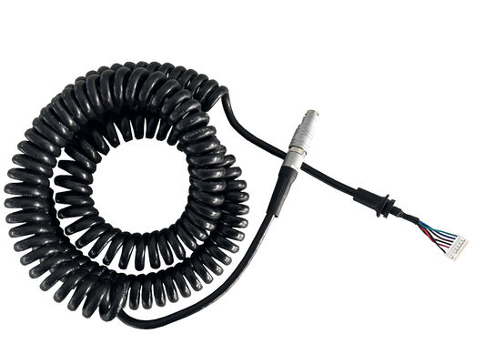 5C*24AWG Spring 6 Core Metal Aviation Connector Industrial Wiring Harness 7PIN Plastic Case