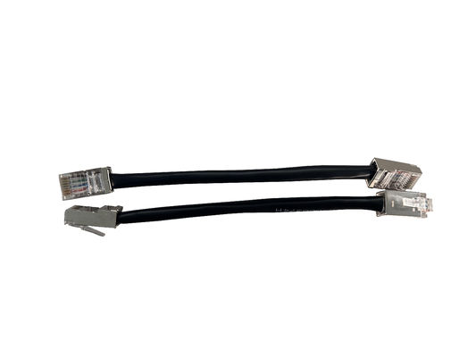 Directly Connects To Super CAT5E FTP Shielded Black Industrial Network Cable RJ45 150mm