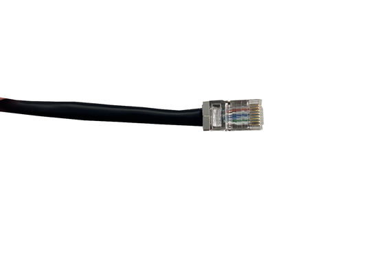 Directly Connects To Super CAT5E FTP Shielded Black Industrial Network Cable RJ45 150mm