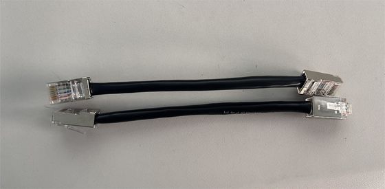 Directly Connects To Super CAT5E FTP Shielded Black Industrial Network Cable RJ45 150mm