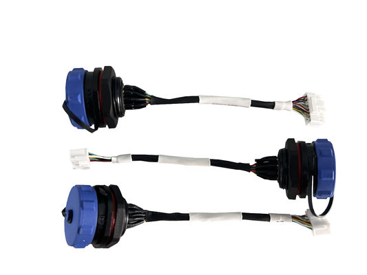 Insulation 14 Core Aviation Plug Pedal Switch Power Supply Harness UL10064 28AWG 300V