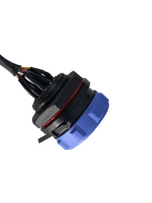 Insulation 14 Core Aviation Plug Pedal Switch Power Supply Harness UL10064 28AWG 300V