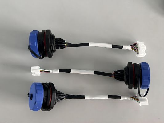 Insulation 14 Core Aviation Plug Pedal Switch Power Supply Harness UL10064 28AWG 300V