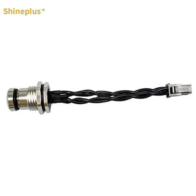 UL1569 300V M12 High Resolution Black Automotive Lidar Wire Harness Small Size 200mm