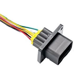Insulated Metal Shielded New Energy Vehicle Compressor Wiring Harness UL1007 300V IP67