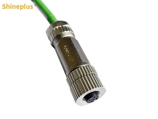 PUR Sheath 250V IP67 Insulated Flexible Waterproof Industrial Wiring Harness M12