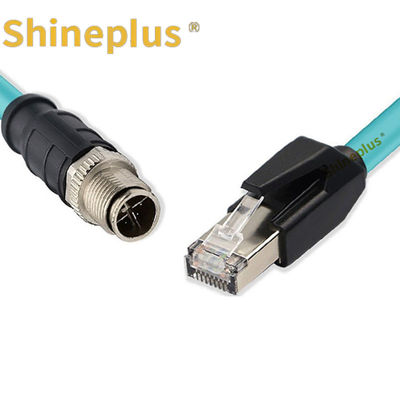 High Flexible Drag Chain Ethernet Industrial Camera Network Cable 8 Core X Type Cameralink M12 To RJ45