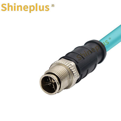 High Flexible Drag Chain Ethernet Industrial Camera Network Cable 8 Core X Type Cameralink M12 To RJ45