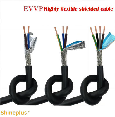 Medium Speed Motion Signal Control Line EVVP High Flexible Drag Chain Automation Equipment Shielded Cable