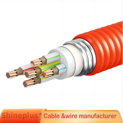 Mineral Insulated Fireproof Cable With Strong Flame Retardancy And High Temperature Resistance 3+2 Core Copper Cable