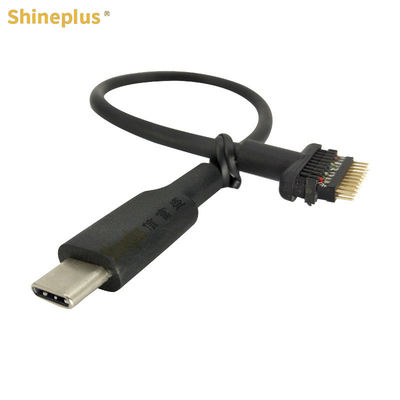 USB3.0 TO TYPEC MALE 20PIN connection wire Pin data cable rear USB transfer out of the motherboard connection wire