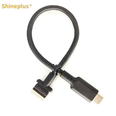 USB3.0 TO TYPEC MALE 20PIN connection wire Pin data cable rear USB transfer out of the motherboard connection wire