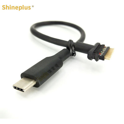 USB3.0 TO TYPEC MALE 20PIN connection wire Pin data cable rear USB transfer out of the motherboard connection wire